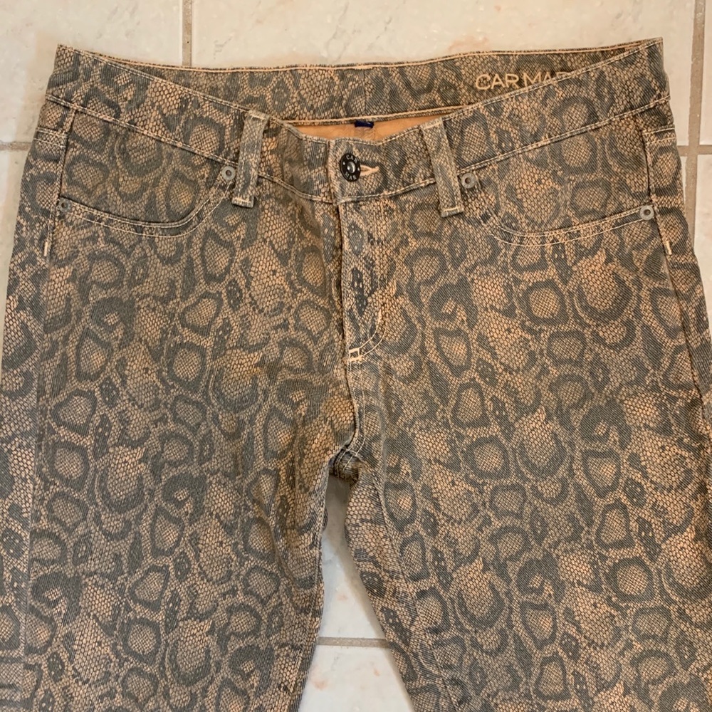 Carmar snakeskin Jeans